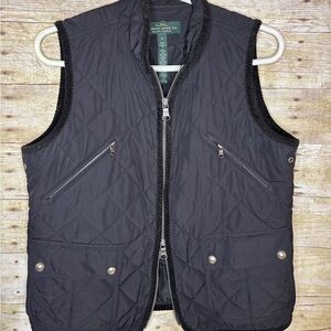 Ralph Lauren Jeans Co. Women's Black Quilted Vest